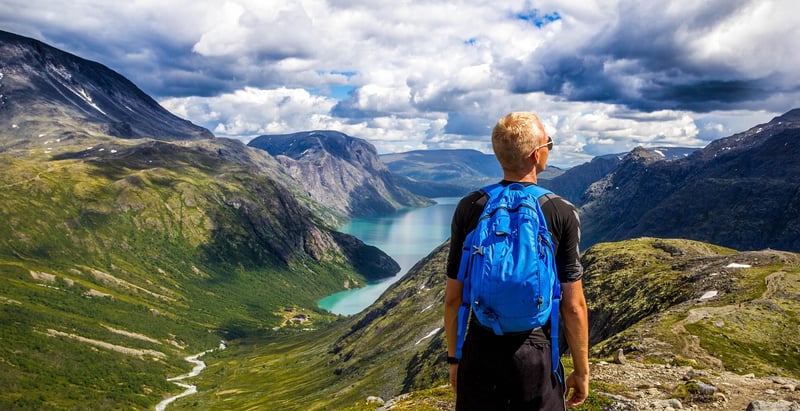 Mountain hiking